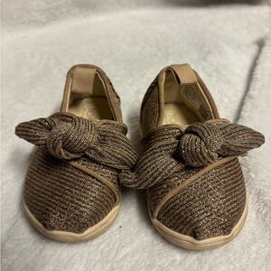 Toms Tan Knotted Slip-On Shoes